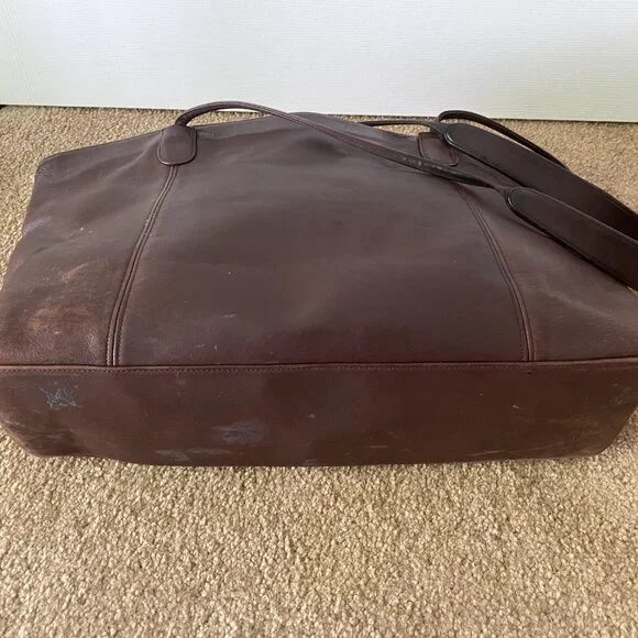 Vintage Coach Leather Tote Bag - Picture 3 of 5